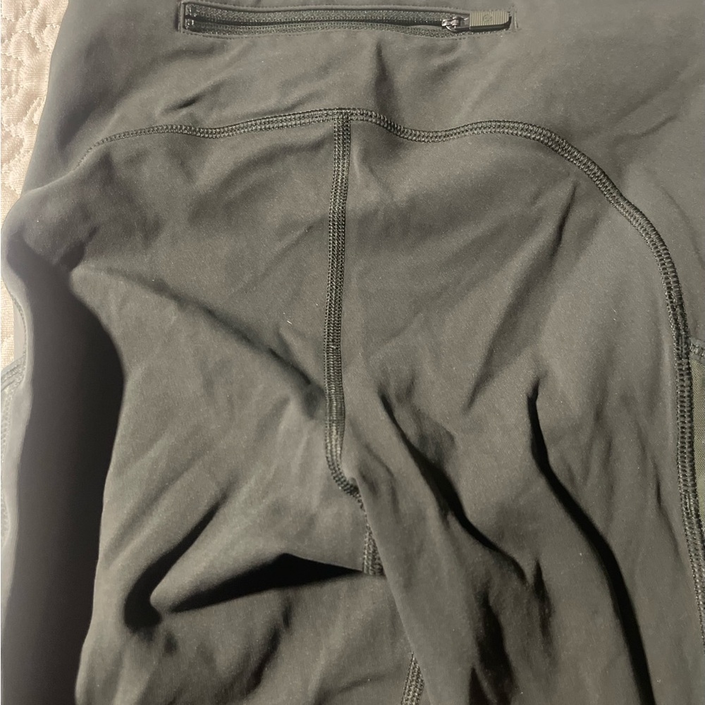 Lululemon Speed Up Skinny Leggings in‎ olive green with mesh details size 4 - Picture 9 of 9